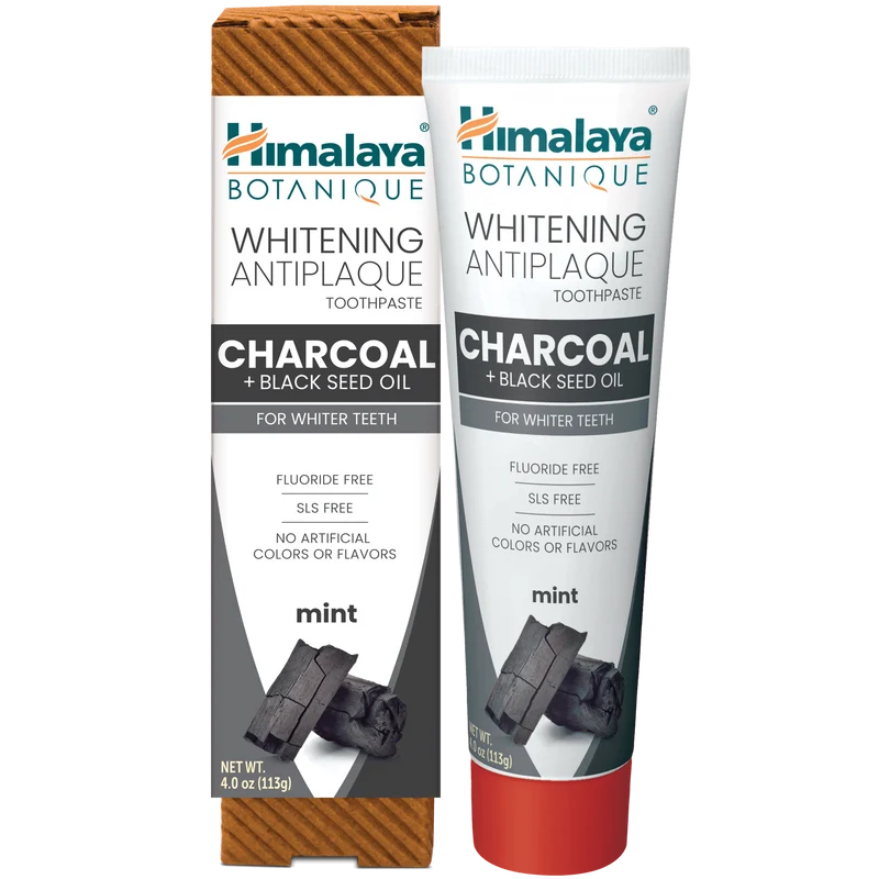 🎁 Himalaya Botanique Whitening Antiplaque Toothpaste Charcoal + Black Seed Oil 113G (100% off)